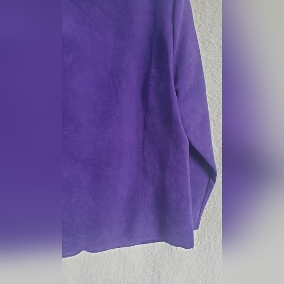 Draper and Damon  Velvet Purple Career Office Formal size M women’s Blazer - Picture 8 of 10